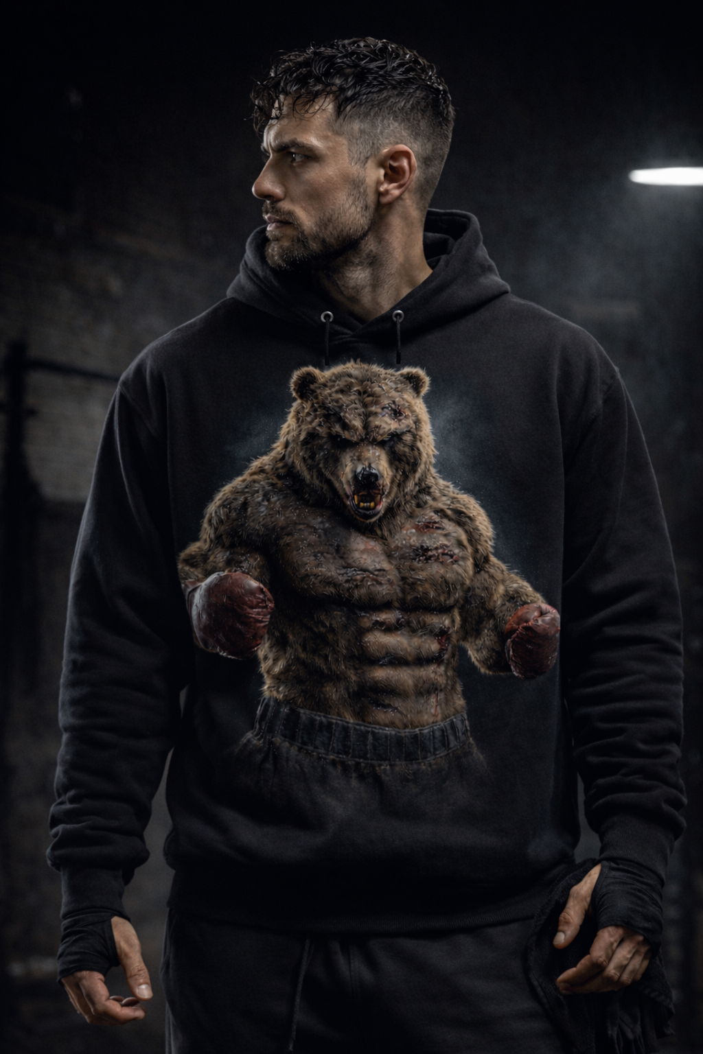 Bear Boxing Sweatshirt