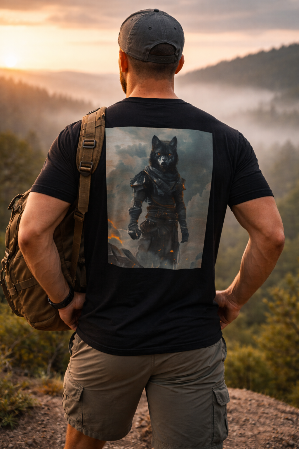 🐺 WOLF SENTINEL TEE — Alpha Forge Beast Series