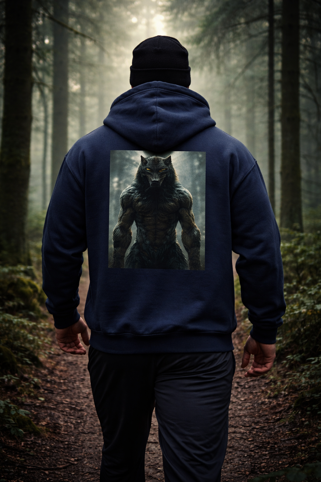 Alpha Forge Beast Series: Forest Wolf Heavyweight Sweatshirt